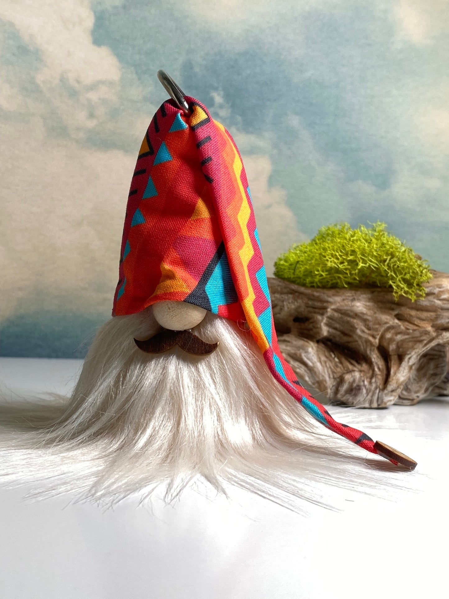 Gulfport Gnome™ - Mr Mustache Collectible Decor- 4" Plush Gnome - Mexican Mustache Decor